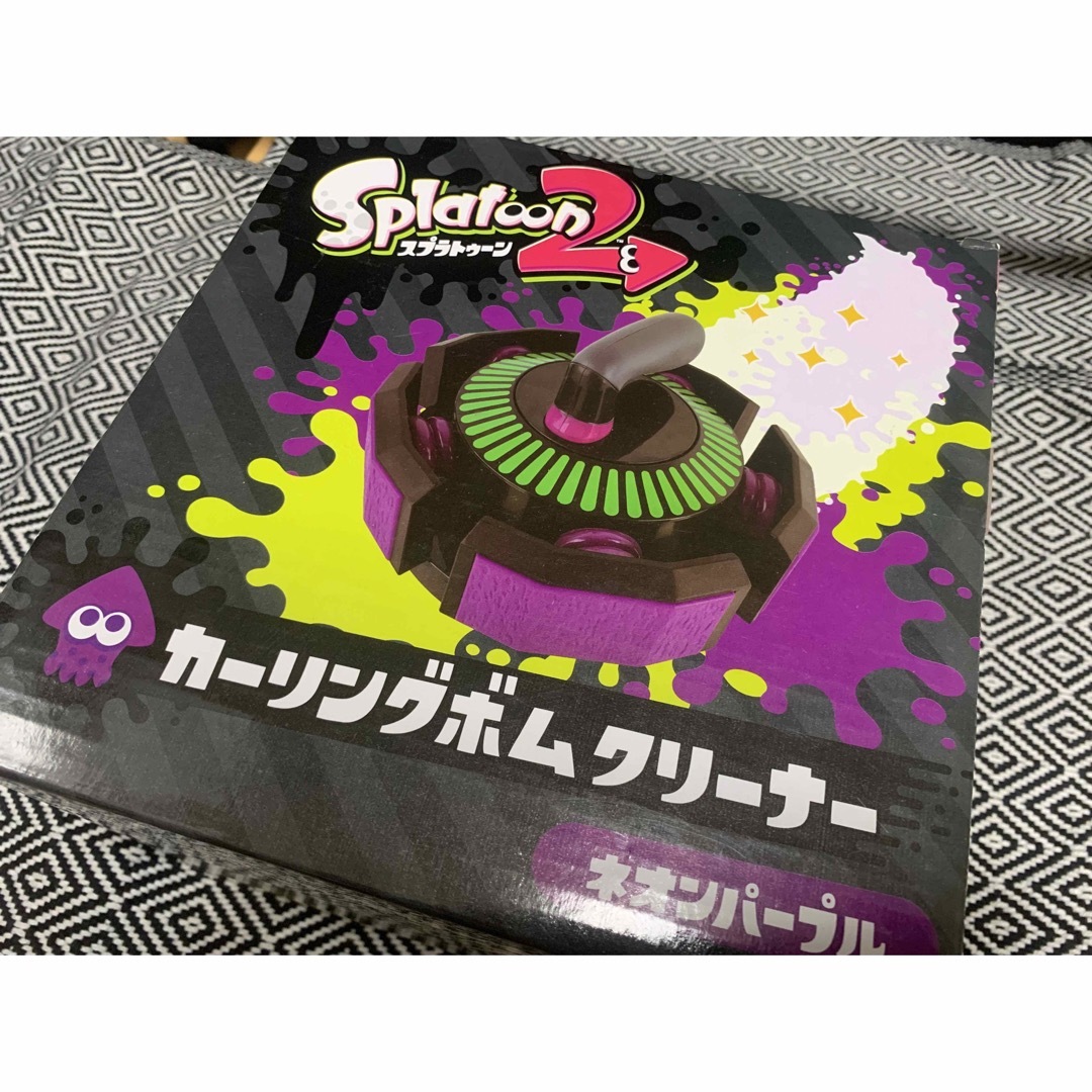 TAITO(タイトー)のSplatoon 2 カーリングボムクリーナー スプラトゥーン　ネオンパープル エンタメ/ホビーのおもちゃ/ぬいぐるみ(キャラクターグッズ)の商品写真