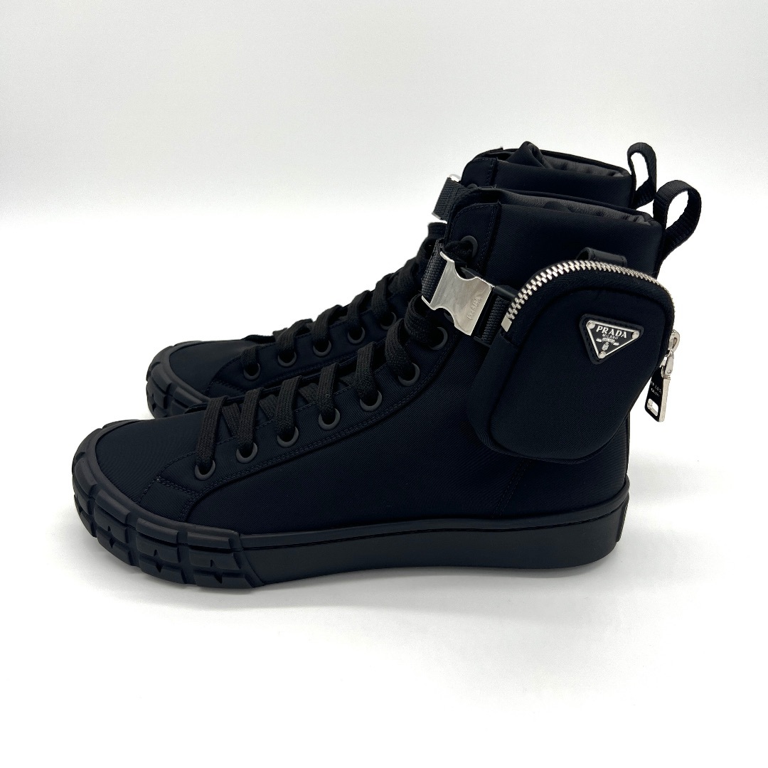 PRADA プラダ ナイロン ハイカットスニーカー | feber.com