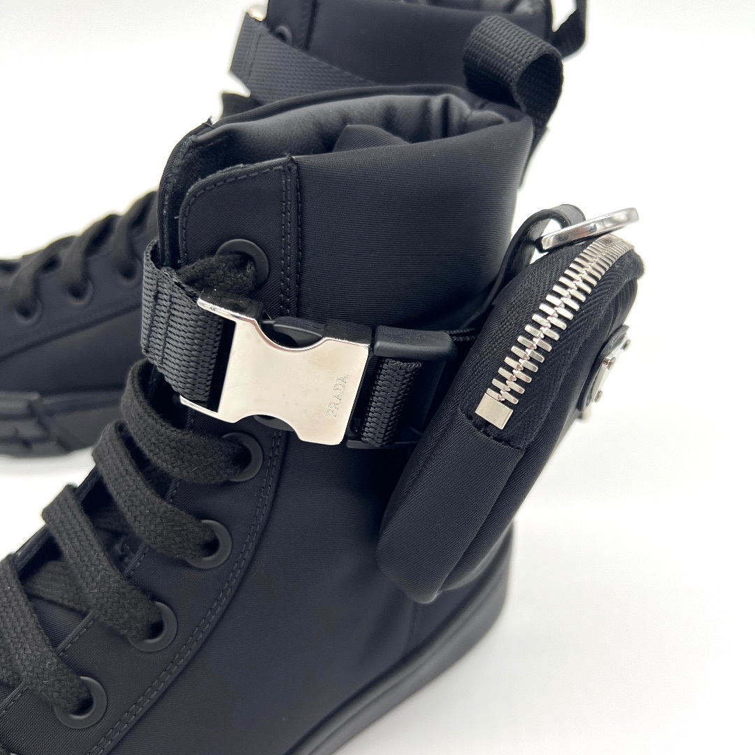 PRADA プラダ ナイロン ハイカットスニーカー | feber.com