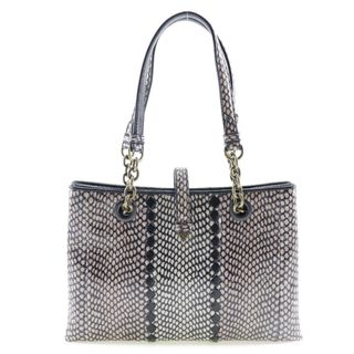 ボッテガヴェネタ(Bottega Veneta)の【BOTTEGAVENETA】ボッテガヴェネタ パイソン 茶/ピンク レディース ハンドバッグ(ハンドバッグ)