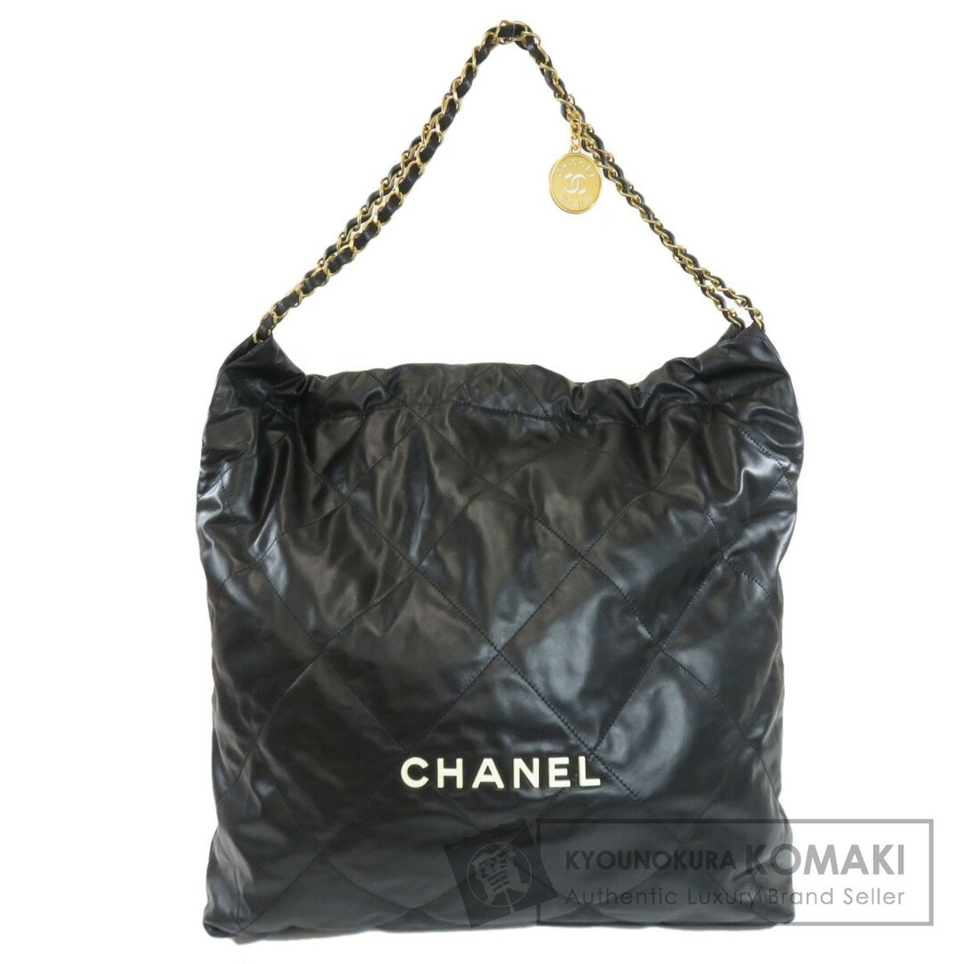 CHANEL チェーントート マトラッセ ゴールド金具 トートバッグ カーフ レディース