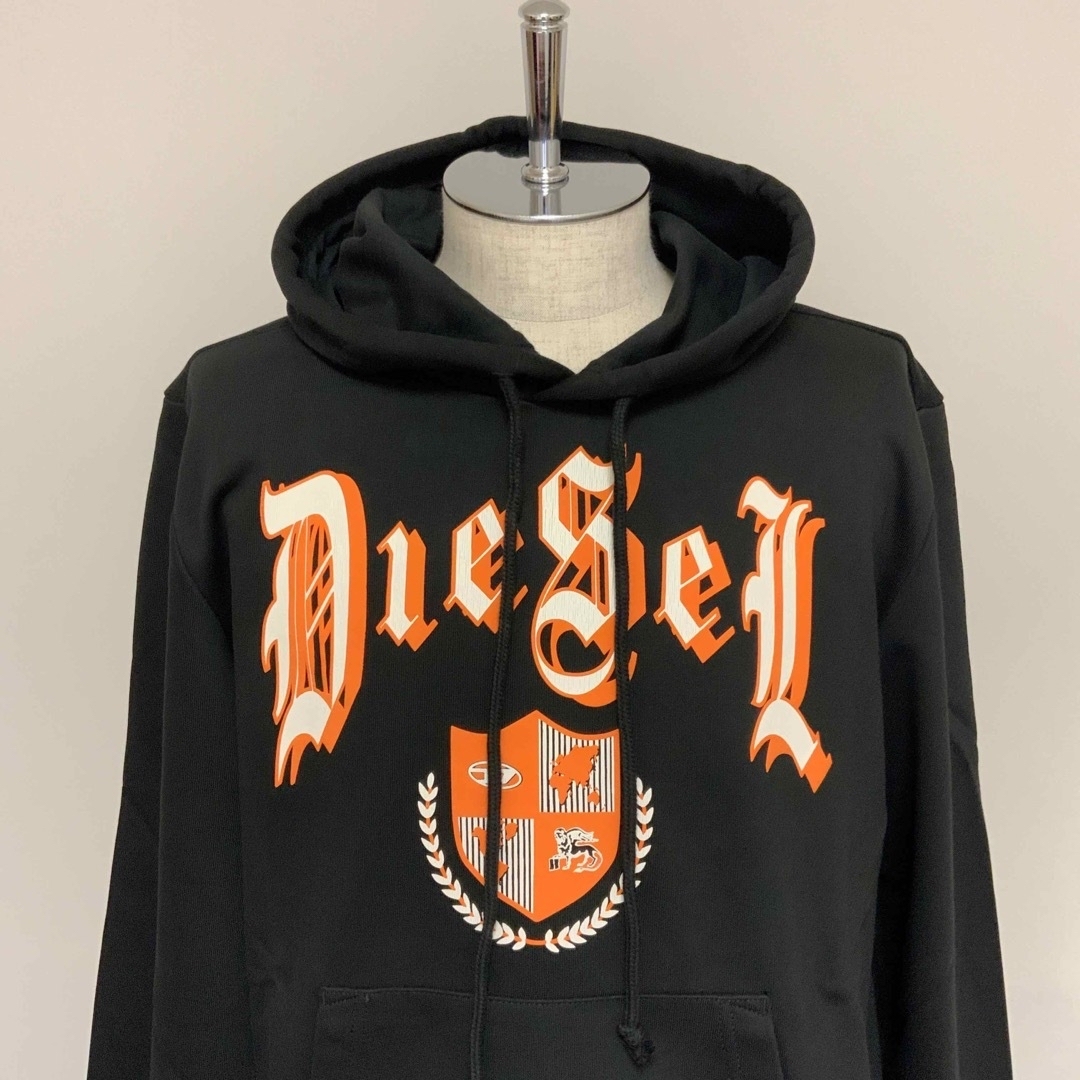 DIESEL(ディーゼル)の洗練されたデザインDIESEL　S-Ginn-Hood-K20　ブラック　XXL メンズのトップス(スウェット)の商品写真