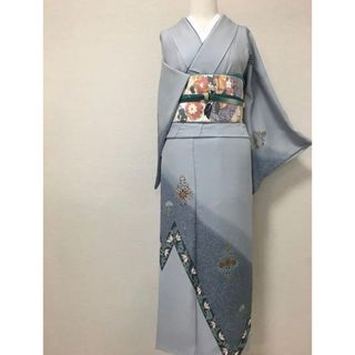 作家物訪問着 2点セット 落款付き 正絹 一つ紋 ご奉仕価格❗️ - 着物