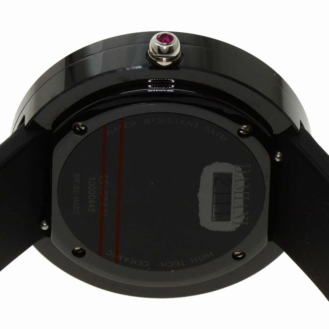 Damiani(ダミアーニ)のDamiani BCLSRB37 ベルエポック ルビー ブラックダイヤモンド 腕時計 セラミック ラバー レディース レディースのファッション小物(腕時計)の商品写真