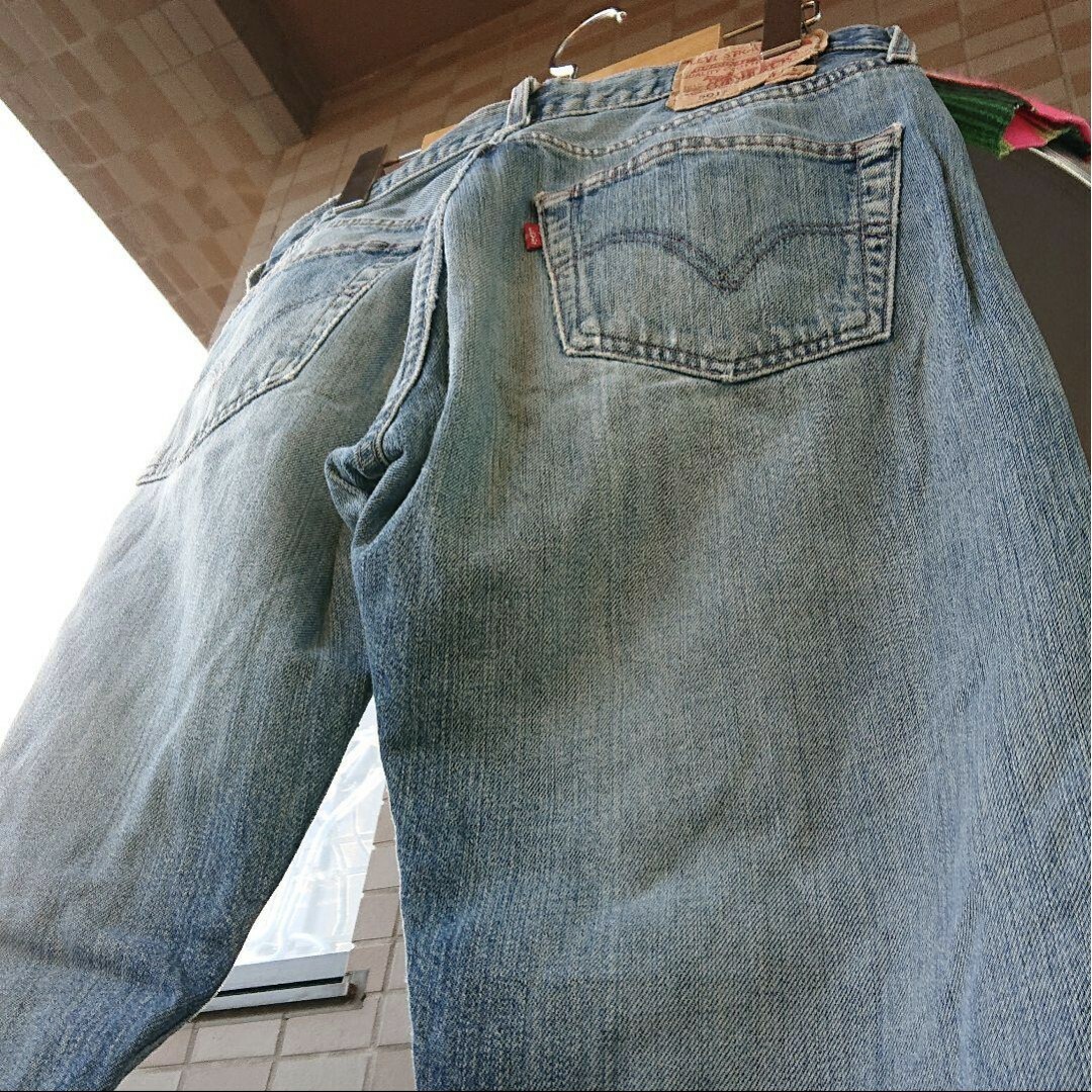 a025 levis リーバイス 501 W31 ダメージ クラッシュ 3