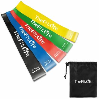 【色:5色】TheFitLife トレーニングチューブ 筋トレチューブ フィット(トレーニング用品)