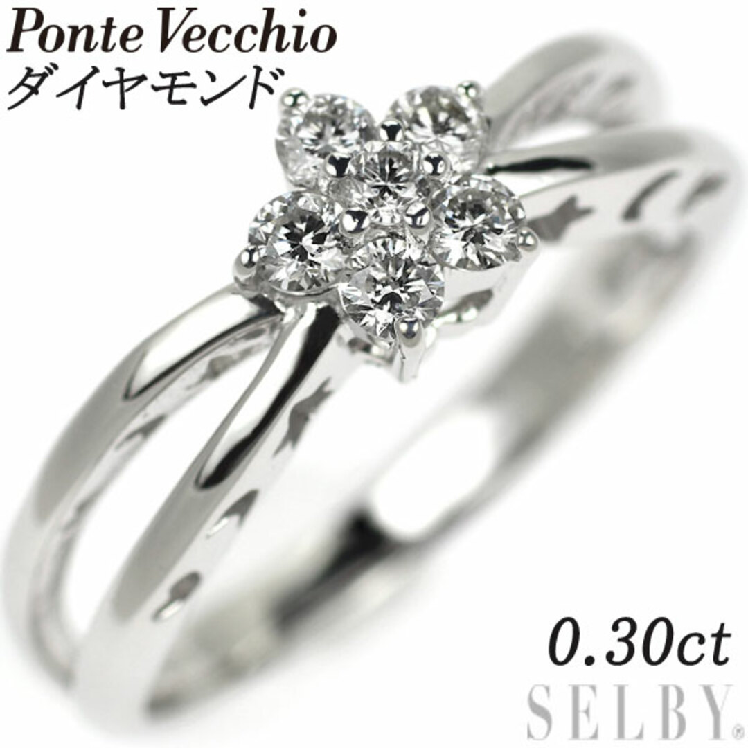 PonteVecchio - ポンテヴェキオ K18WG ダイヤモンド リング 0.30ct ...