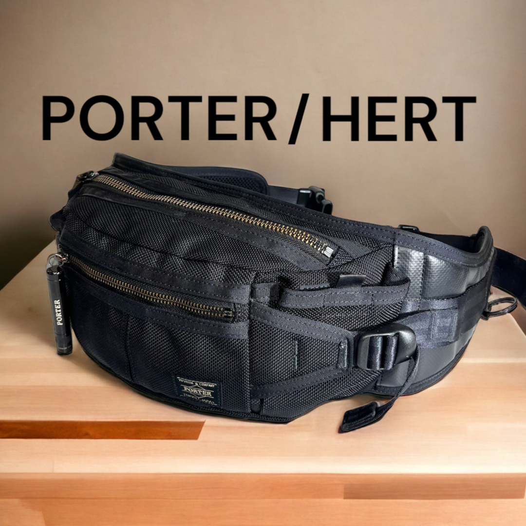 【訳あり】PORTER HEAT ウエストバッグ　ボディバッグ