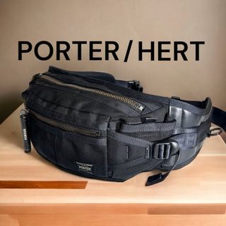 訳あり】PORTER HEAT ウエストバッグ ボディバッグ-