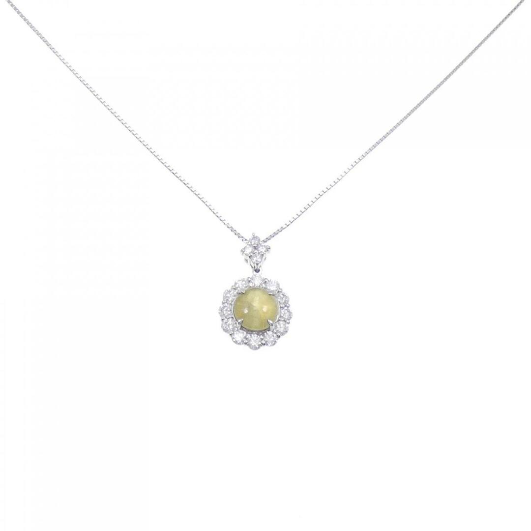 PT クリソベリルキャッツアイ ネックレス 2.22CT