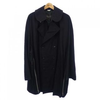 美品 コムデギャルソン COMME des GARCONS ウール フェイクレイヤー ロングジャケット メンズ グレー sizeS AD2012 Y02189