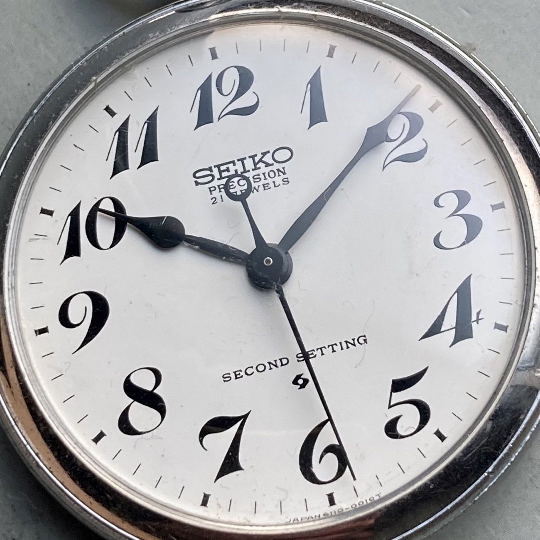 【動作品】セイコー SEIKO  アンティーク 懐中時計 1974年 手巻き