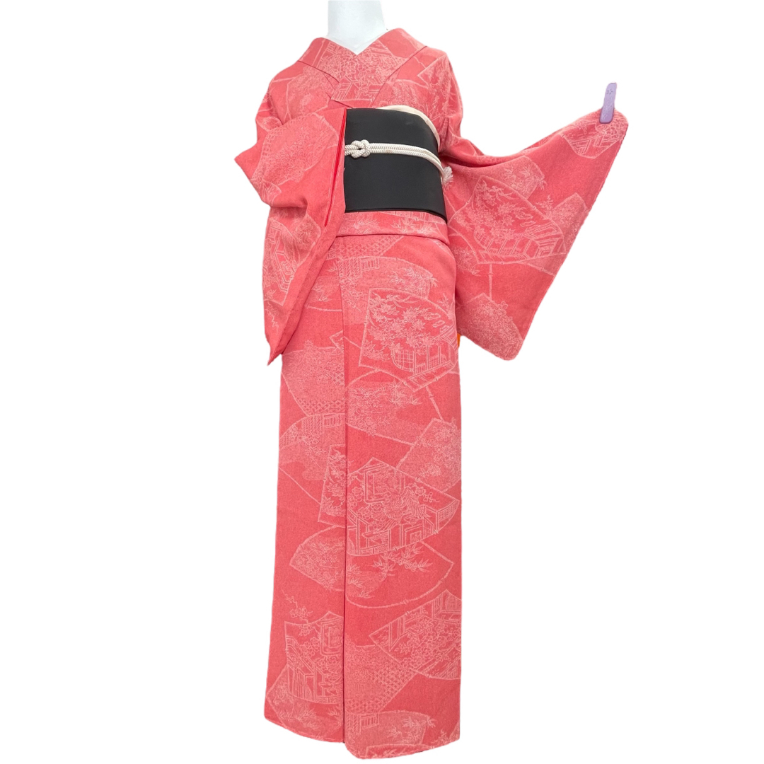 やまと 誂製 袷 正絹 鮫小紋 小紋 着物 和装 和服 呉服 kimono