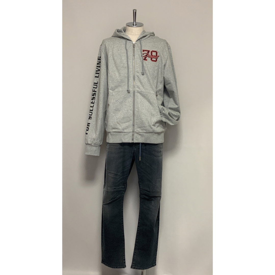 洗練されたデザイン　DIESEL S-Ginni-Zip-Od　スウェットXXL