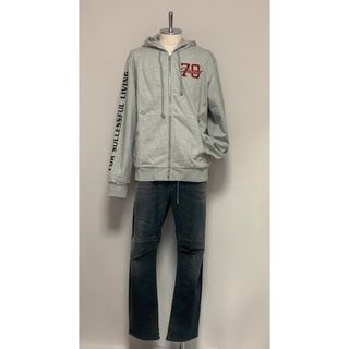 DIESEL - 洗練された DIESEL S-GINN-HOOD-ZIP-K9 グレー XXLの通販 by