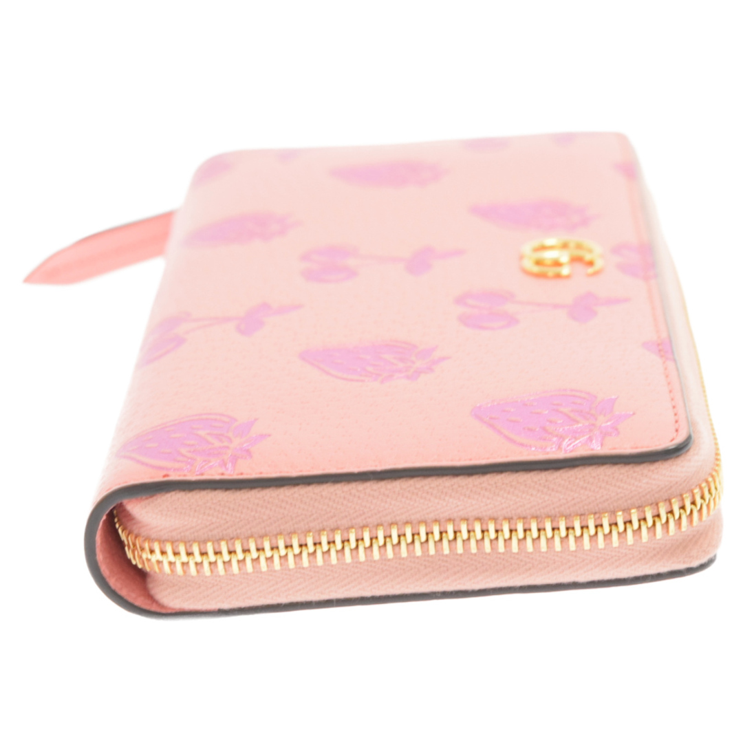Gucci - GUCCI グッチ GG ラウンドジップ ウォレット 長財布 ピンク