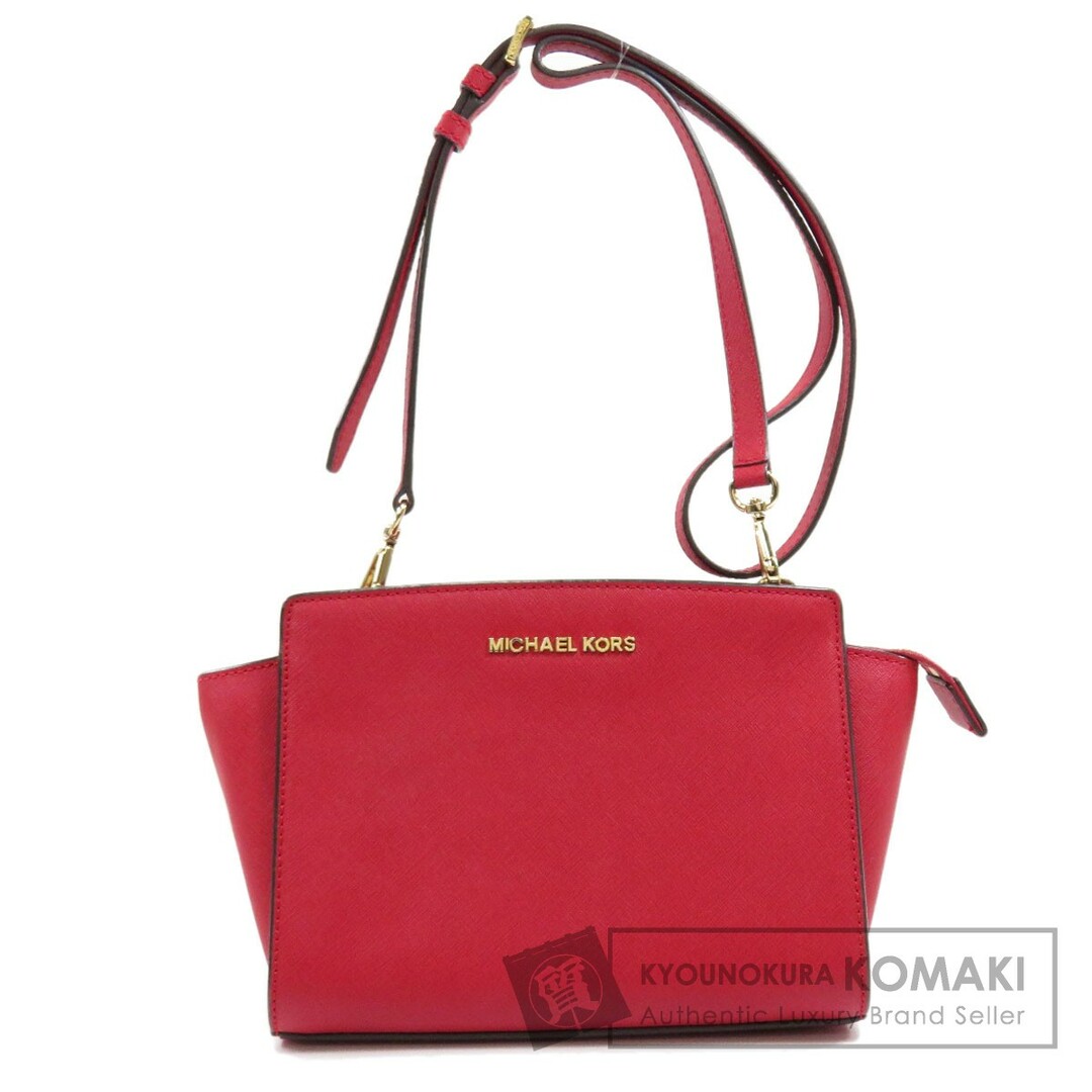 レッドレッド系Michael Kors ロゴ ショルダーバッグ レザー レディース