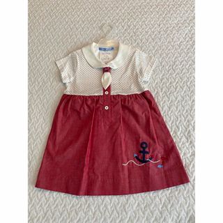 familiar - 【新品未使用】familiar 刺繍 ワンピース タグ付き マリン