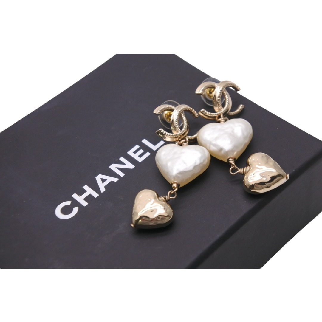 CHANEL - 極美品 CHANEL シャネル ピアス ココマーク ダブルハート