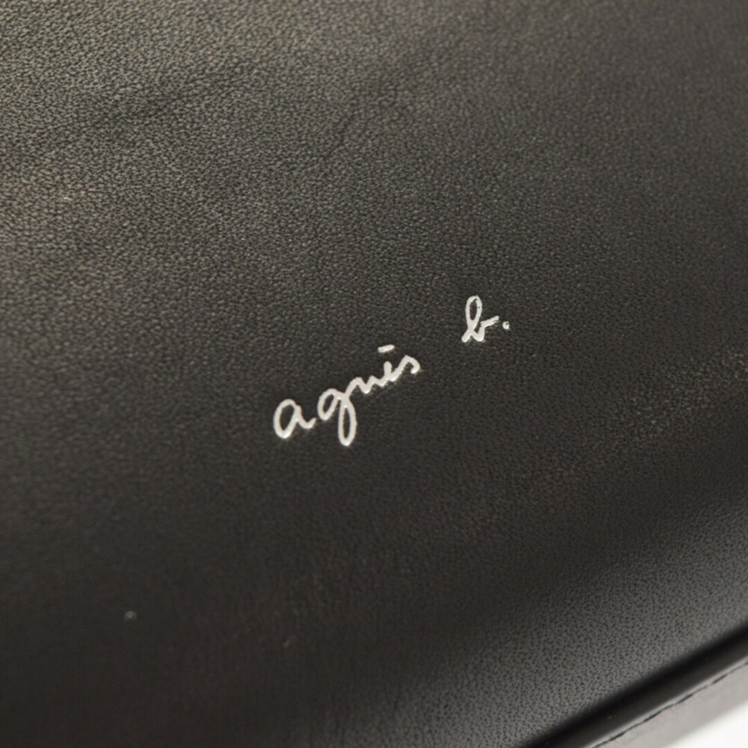 agnes b. アニエスベー VOYAGE ショルダーバッグ レザー ブラック