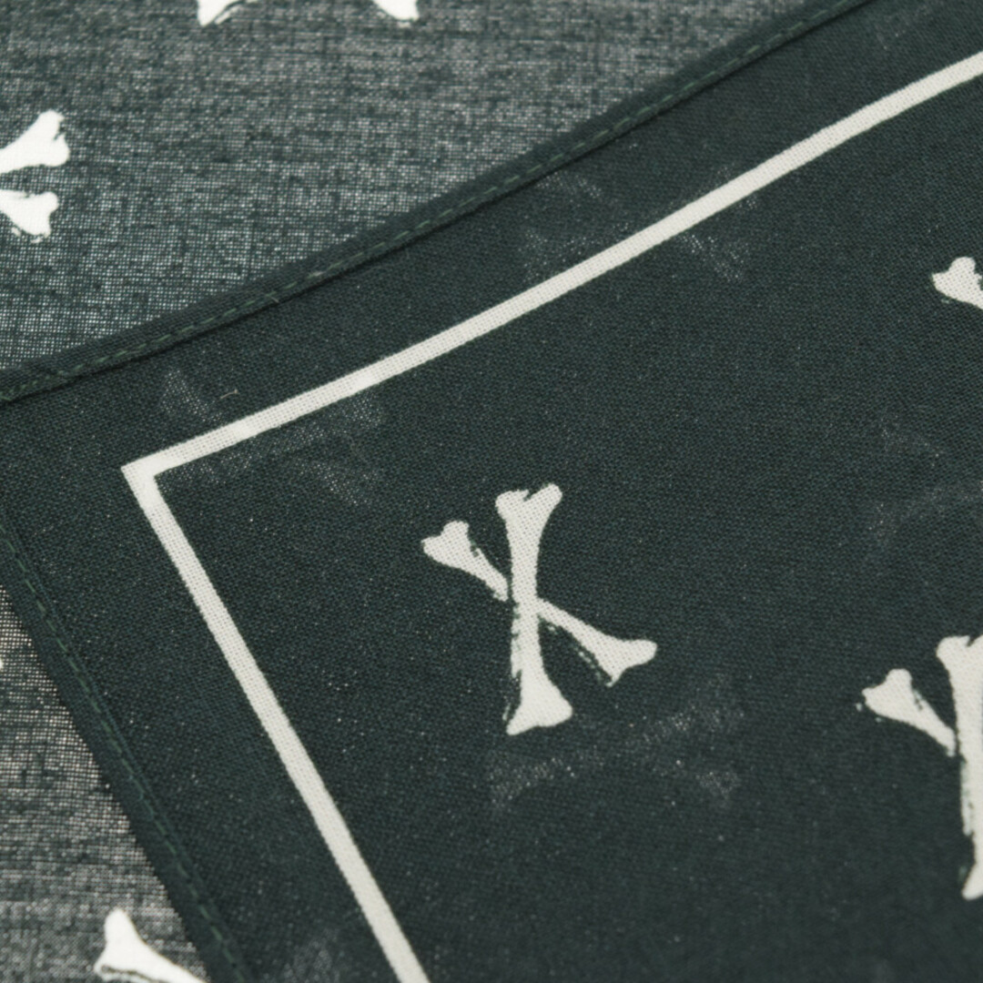 W)taps(ダブルタップス)のWTAPS ダブルタップス 23SS BANDANA / COTTON. CROSSBONES. クロスボーン コットン バンダナ グリーン 231BXDT-AC01 メンズのアクセサリー(その他)の商品写真