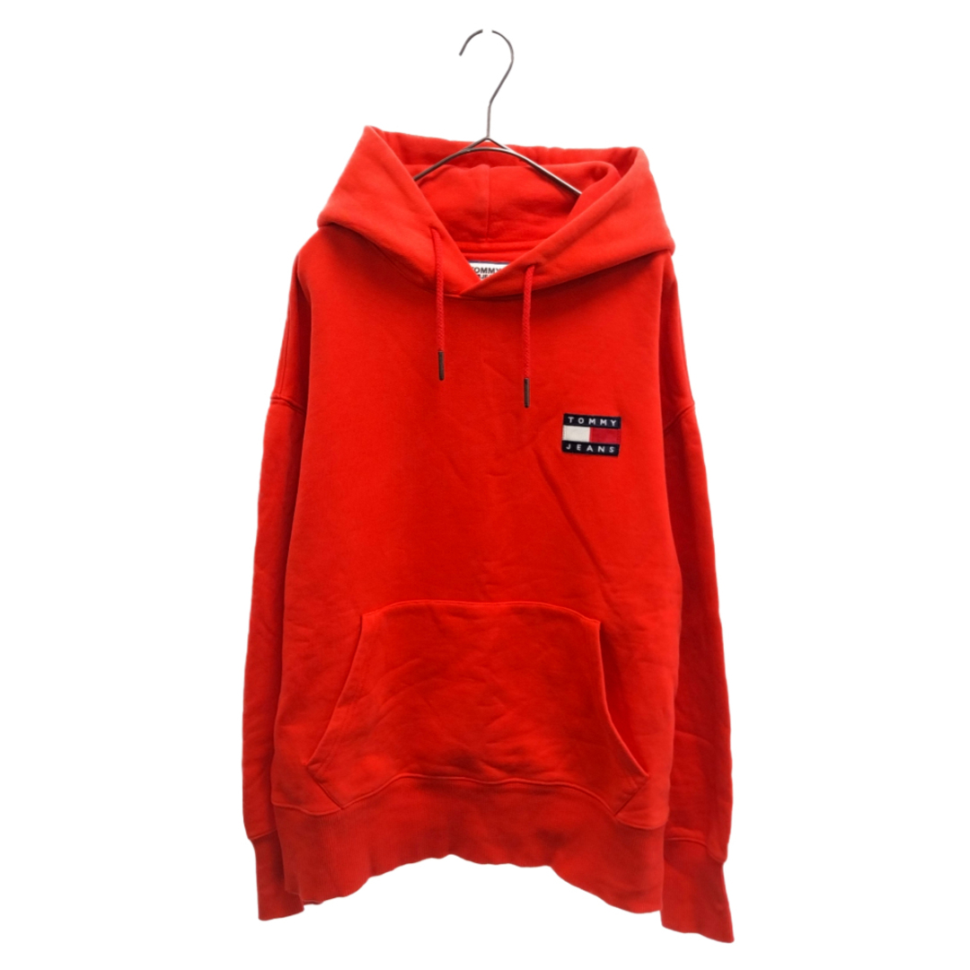 TOMMY(トミー)のTOMMY トミー コットンバッジフーディ DM0DM06593 スウェットパーカー レッド メンズのトップス(パーカー)の商品写真