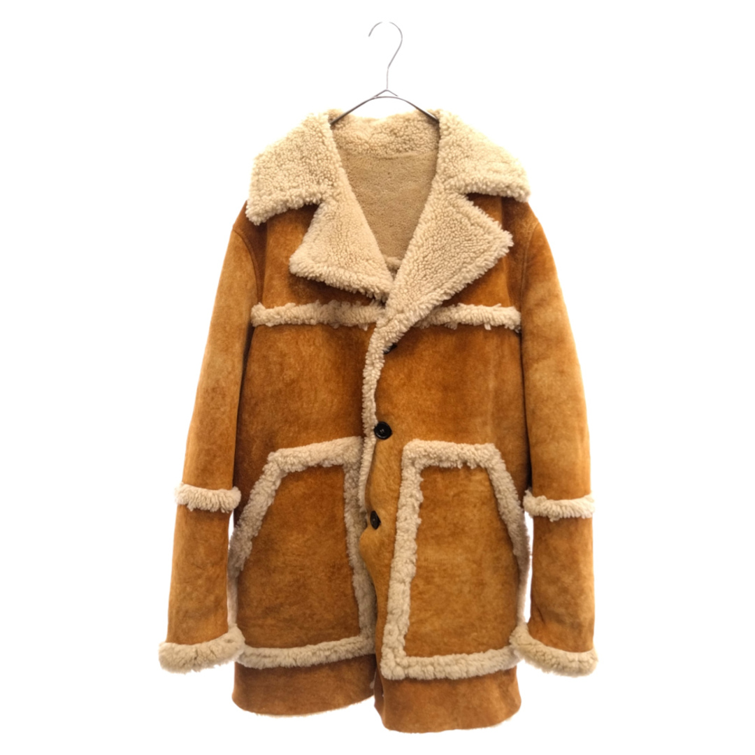 DSQUARED2 ディースクエアード BROWN FUR-TRIMMED COAT ブラウンファートリムコート アウター ブラウン S71AA0344 SY1425