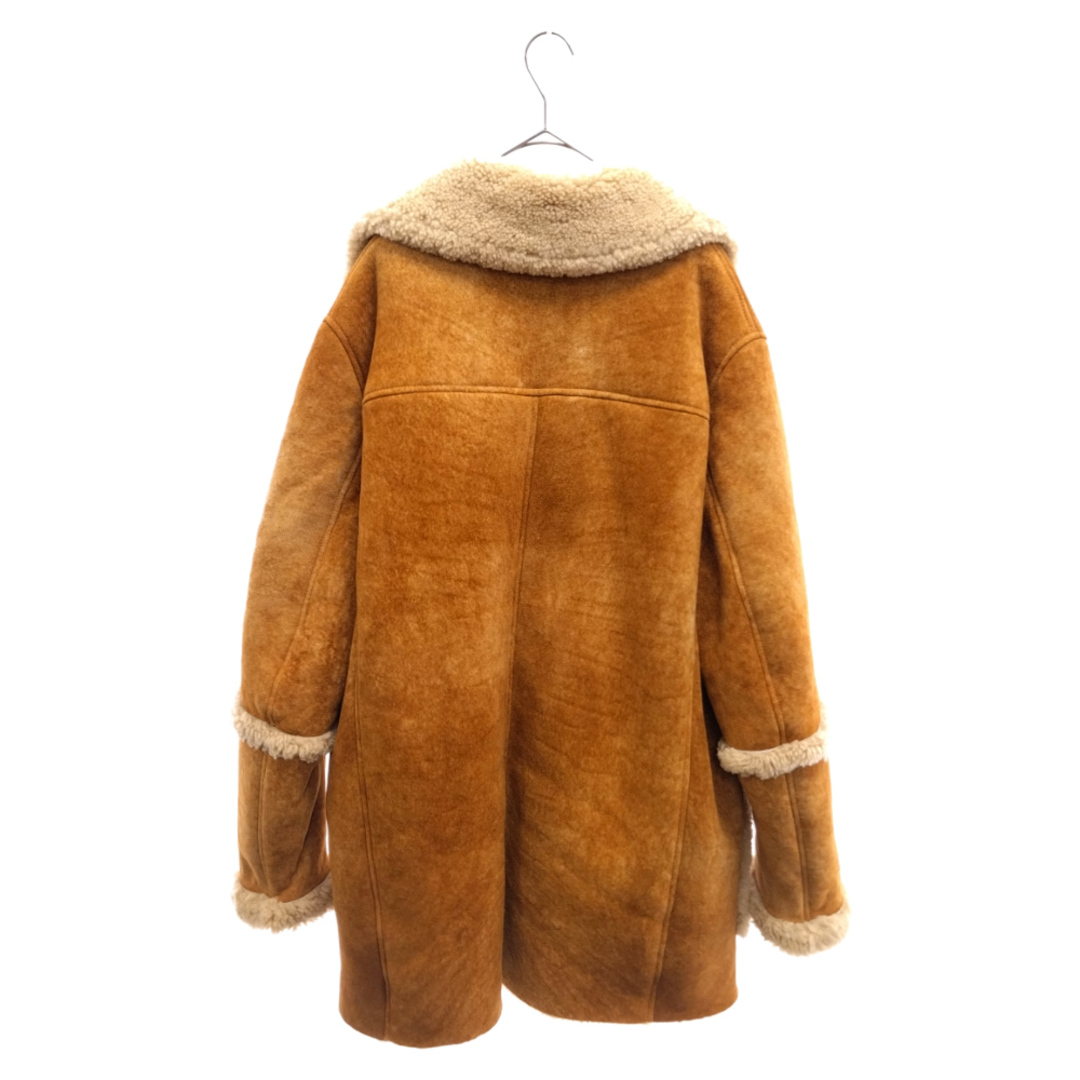 DSQUARED2 ディースクエアード BROWN FUR-TRIMMED COAT ブラウンファートリムコート アウター ブラウン S71AA0344 SY1425