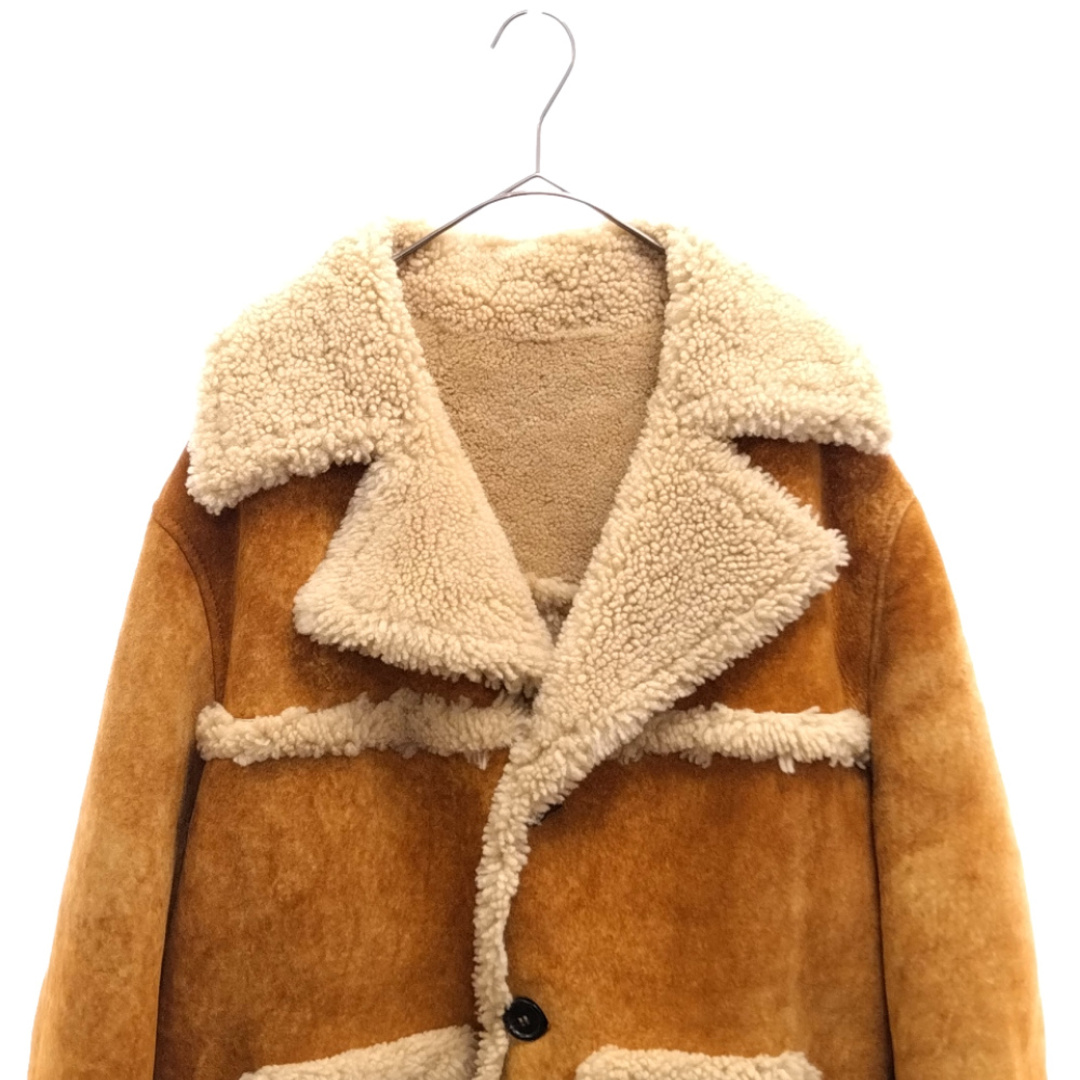 DSQUARED2 ディースクエアード BROWN FUR-TRIMMED COAT ブラウンファートリムコート アウター ブラウン S71AA0344 SY1425