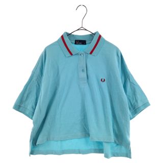 フレッドペリー(FRED PERRY)のFRED PERRY フレッドペリー ショート丈 半袖ポロシャツ ブルー レディース FZ5349(ポロシャツ)