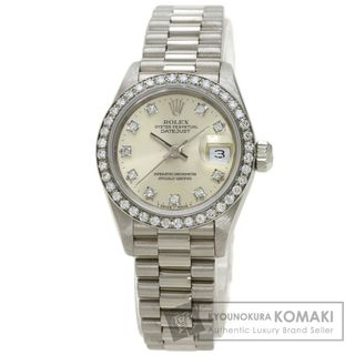 ロレックス(ROLEX)のROLEX 69139G デイトジャスト 10P　ダイヤモンド 腕時計 K18WG K18WG ダイヤモンド レディース(腕時計)