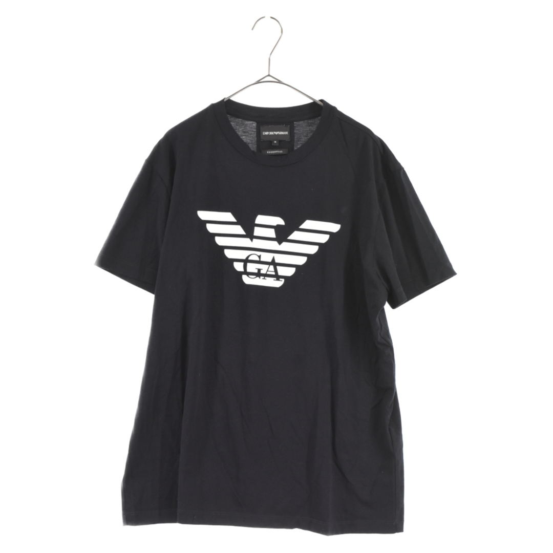 SALE/ EMPORIO ARMANI エンポリオアルマーニ クルーネック半袖Ｔシャツ ユーロ ハイブランド ブラック (メンズ -- L相当)   N8675