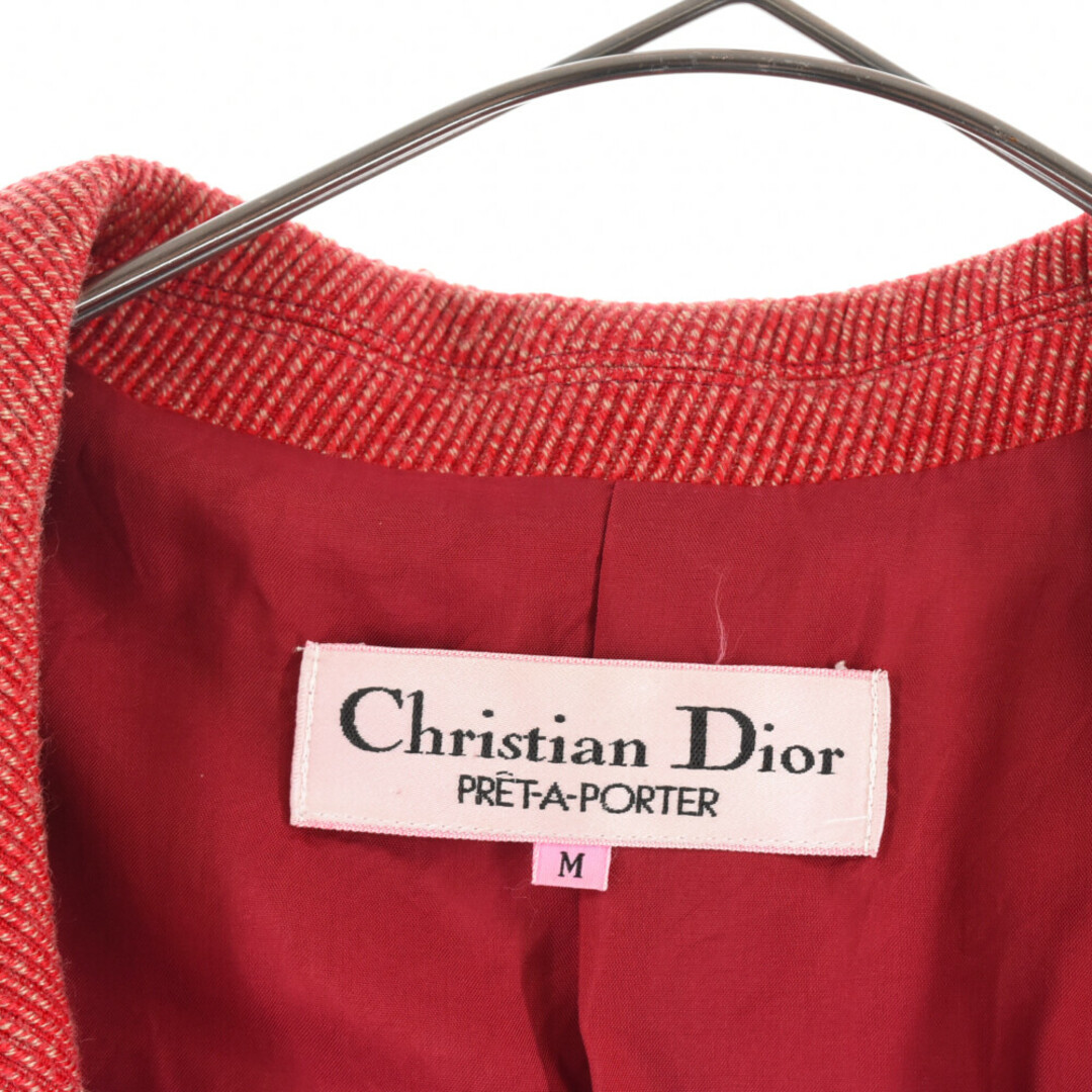 Christian Dior クリスチャンディオール PRET A PORTER プレタポルテ 1Bテーラードジャケット レディース レッド