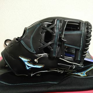 ミズノプロ(Mizuno Pro)の⚾硬式グラブ⚾ミズノプロ⚾内野手用⚾ダイバーシティブルー⚾箱・袋有⚾(グローブ)