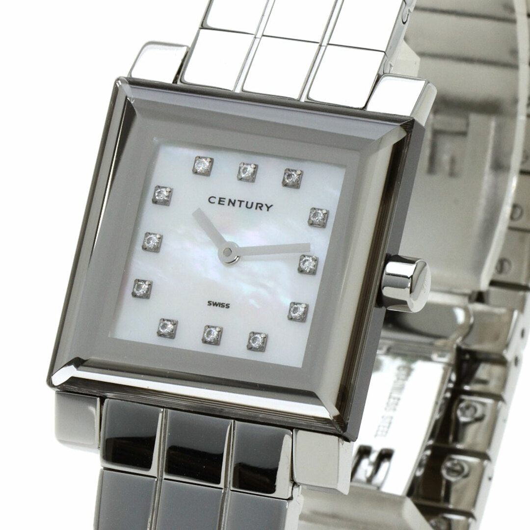CENTURY タイムジェム 12P ダイヤモンド 腕時計 SS SS メンズ