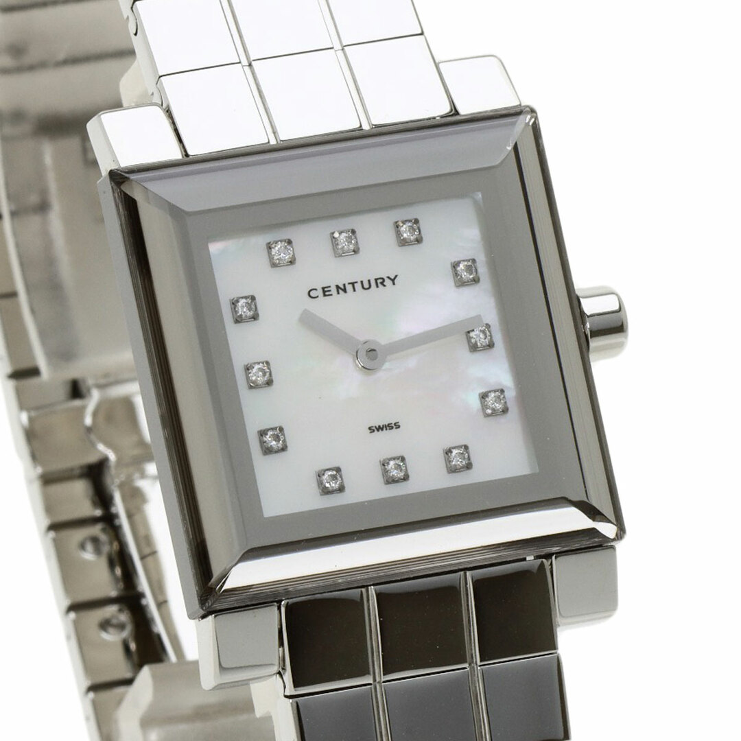 CENTURY タイムジェム 12P ダイヤモンド 腕時計 SS SS メンズ