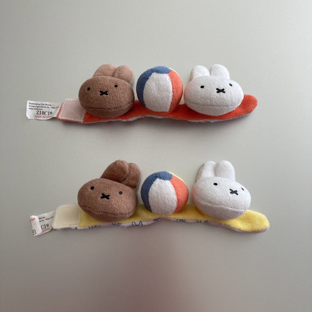 miffy(ミッフィー)の【使用感あり】　ミッフィー　ハンドラトル　２個セット キッズ/ベビー/マタニティのおもちゃ(がらがら/ラトル)の商品写真