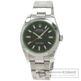 ロレックス(ROLEX)のROLEX 116400GV ミルガウス ブラック文字盤 腕時計 SS SS メンズ(腕時計(アナログ))