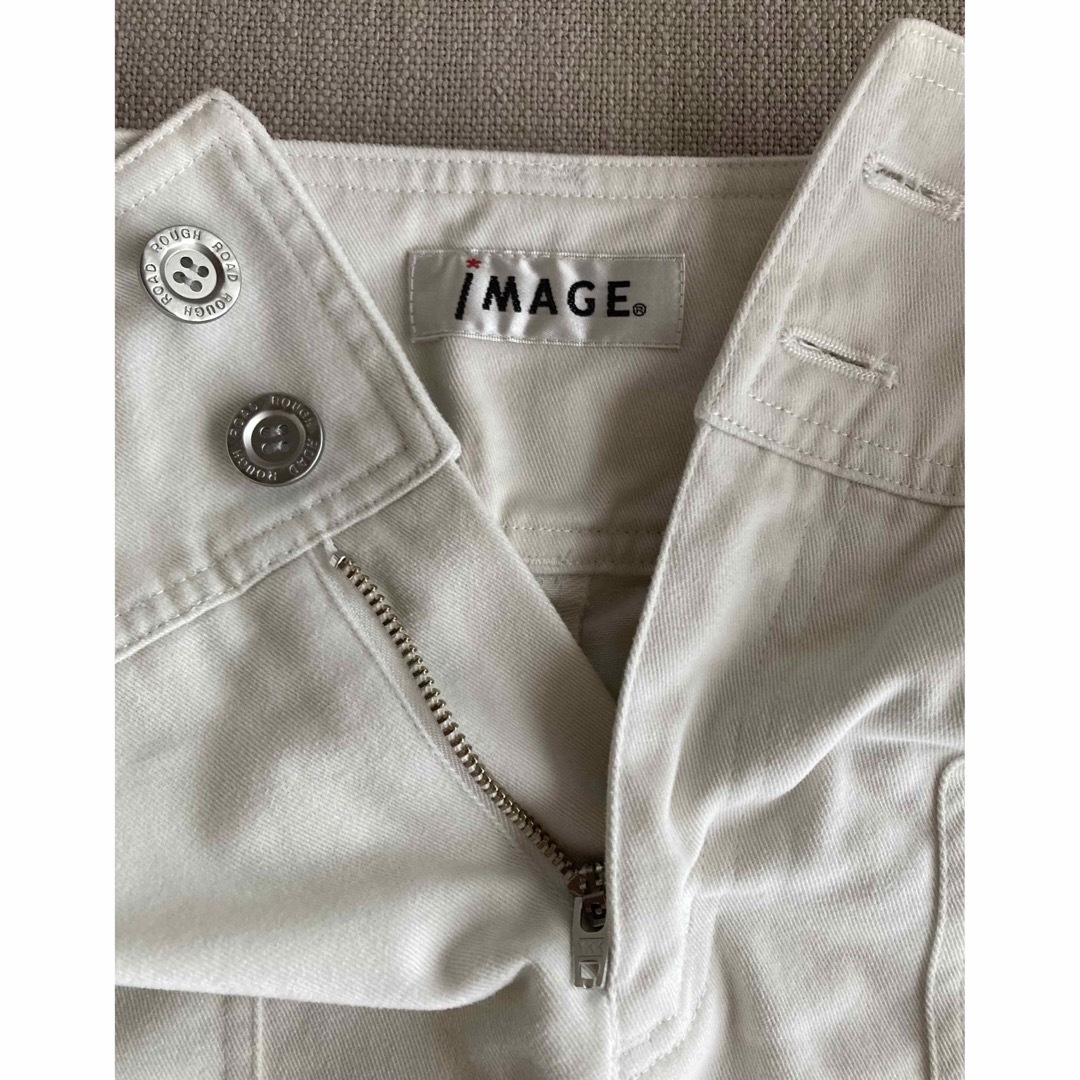 IMAGE COLLECTION(イマージュコレクション)のイマージュ ホワイト デニム スカート 61 レディースのスカート(ミニスカート)の商品写真