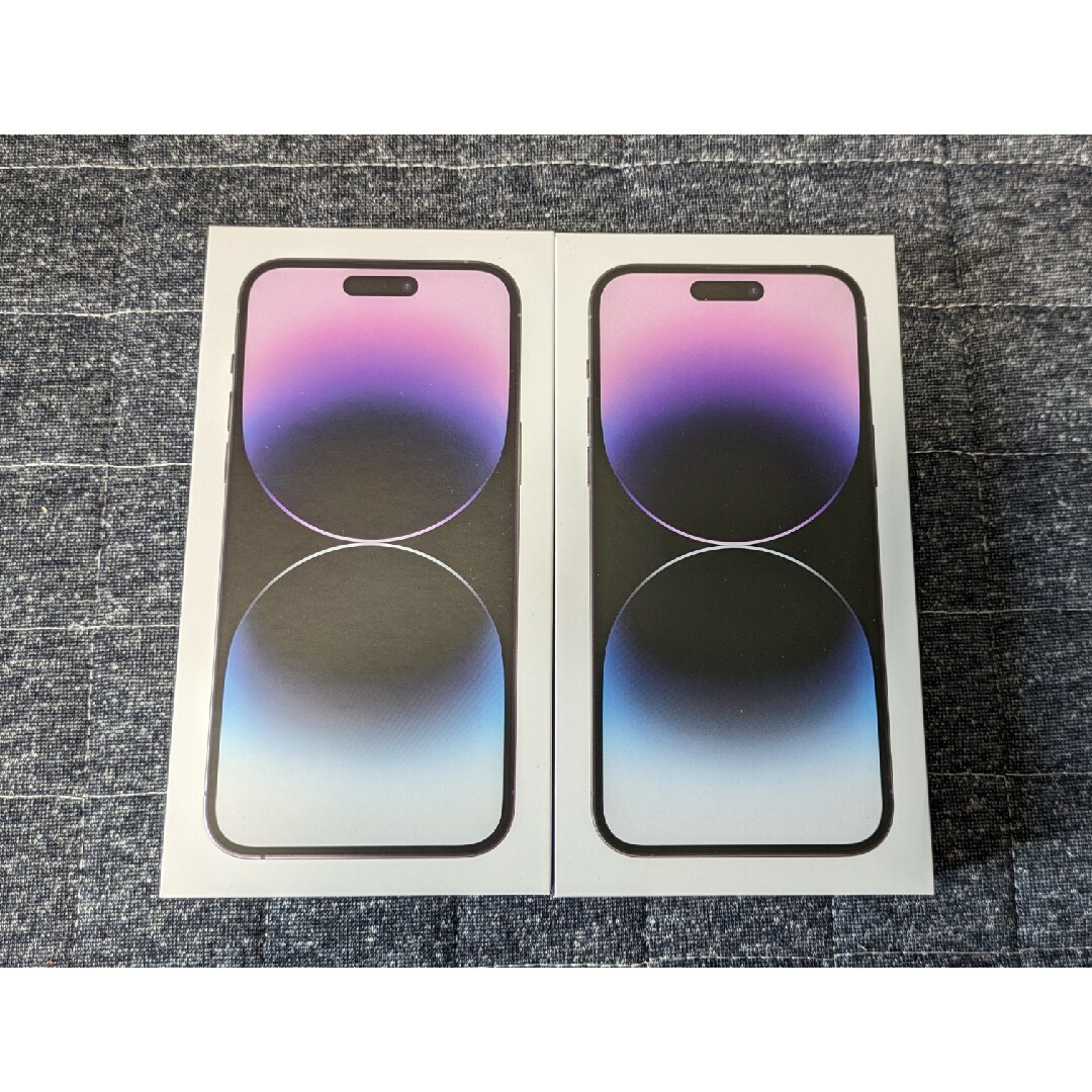 【新品未開封】iPhone14 Pro MAX 256GBディープパープル　2台