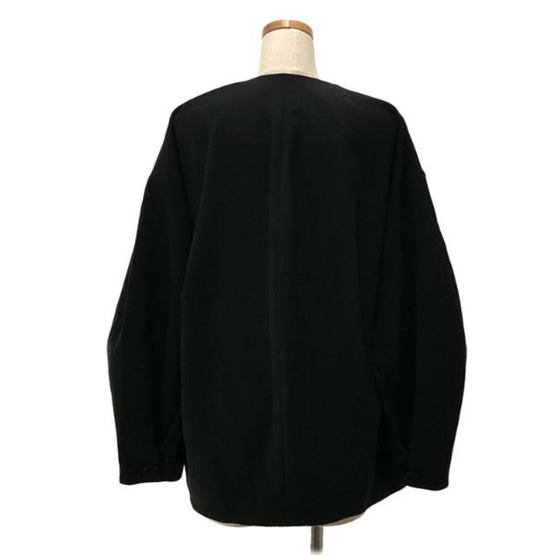 レディース【美品】  ENFOLD / エンフォルド | VASE JACKET  ノーカラージャケット | 36 | ブラック | レディース