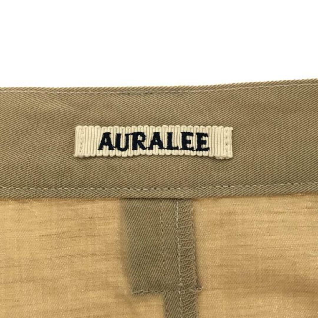 AURALEE(オーラリー)のAURALEE / オーラリー | 2022SS | HARD TWIST FINX LINEN CHINO スリット チノスカート | 1 | ベージュ | レディース レディースのスカート(ロングスカート)の商品写真