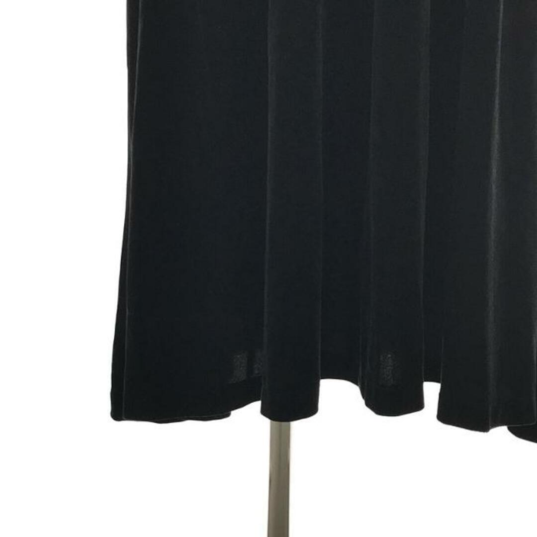 【美品】  foufou / フーフー | THE DRESS #16 no-sleeve velour one piece ワンピース | 1 | ブラック | レディース
