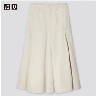 ユニクロ(UNIQLO)のユニクロ　コットンツイルフレアスカート(ひざ丈スカート)