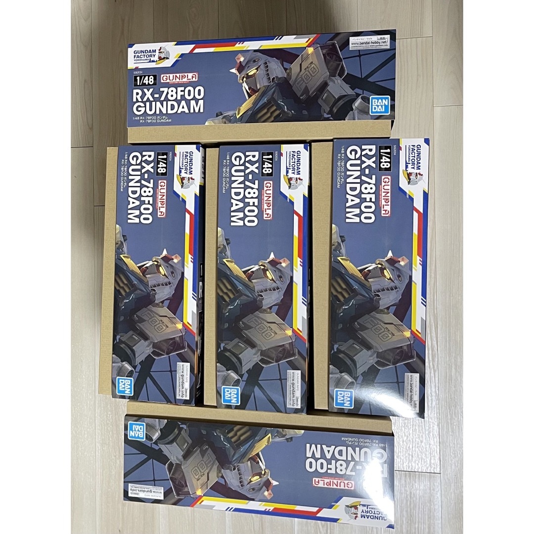 BANDAI - 5体 横浜ガンダムファクトリー 限定 1/48 RX-78F00 ガンダム