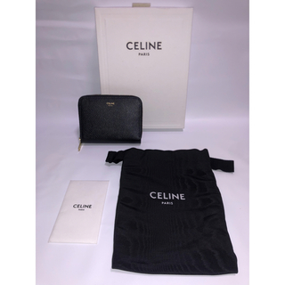 celine - CELINE ミニウォレット 財布 ラウンドジップ 黒 箱、保護袋
