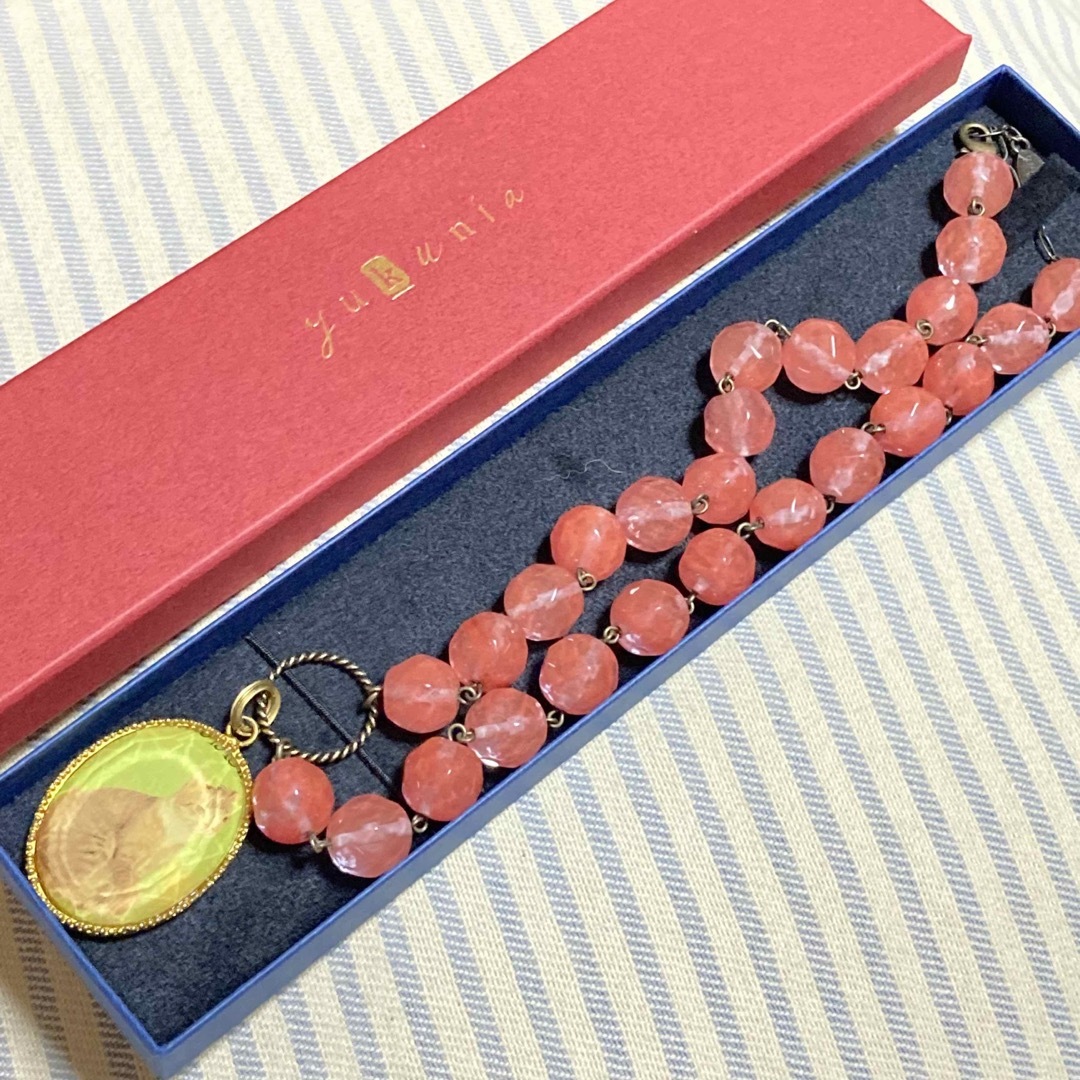 H.P.FRANCE(アッシュペーフランス)のyukunia ネコ　ネックレス レディースのアクセサリー(ネックレス)の商品写真