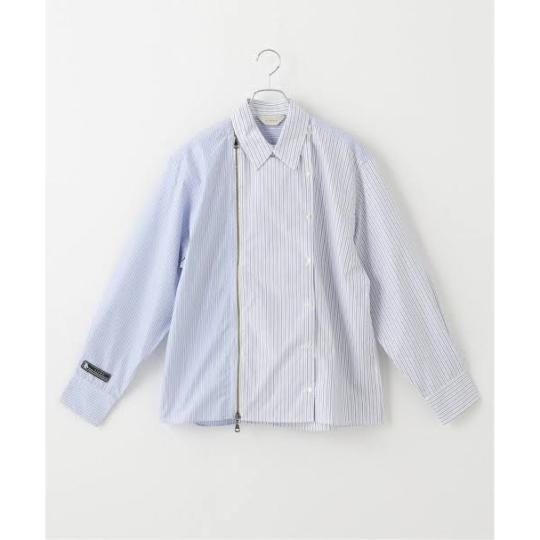 Jieda - 新品同様 JieDa ZIP & BUTTON SHIRT サイズ2 ストライプの通販