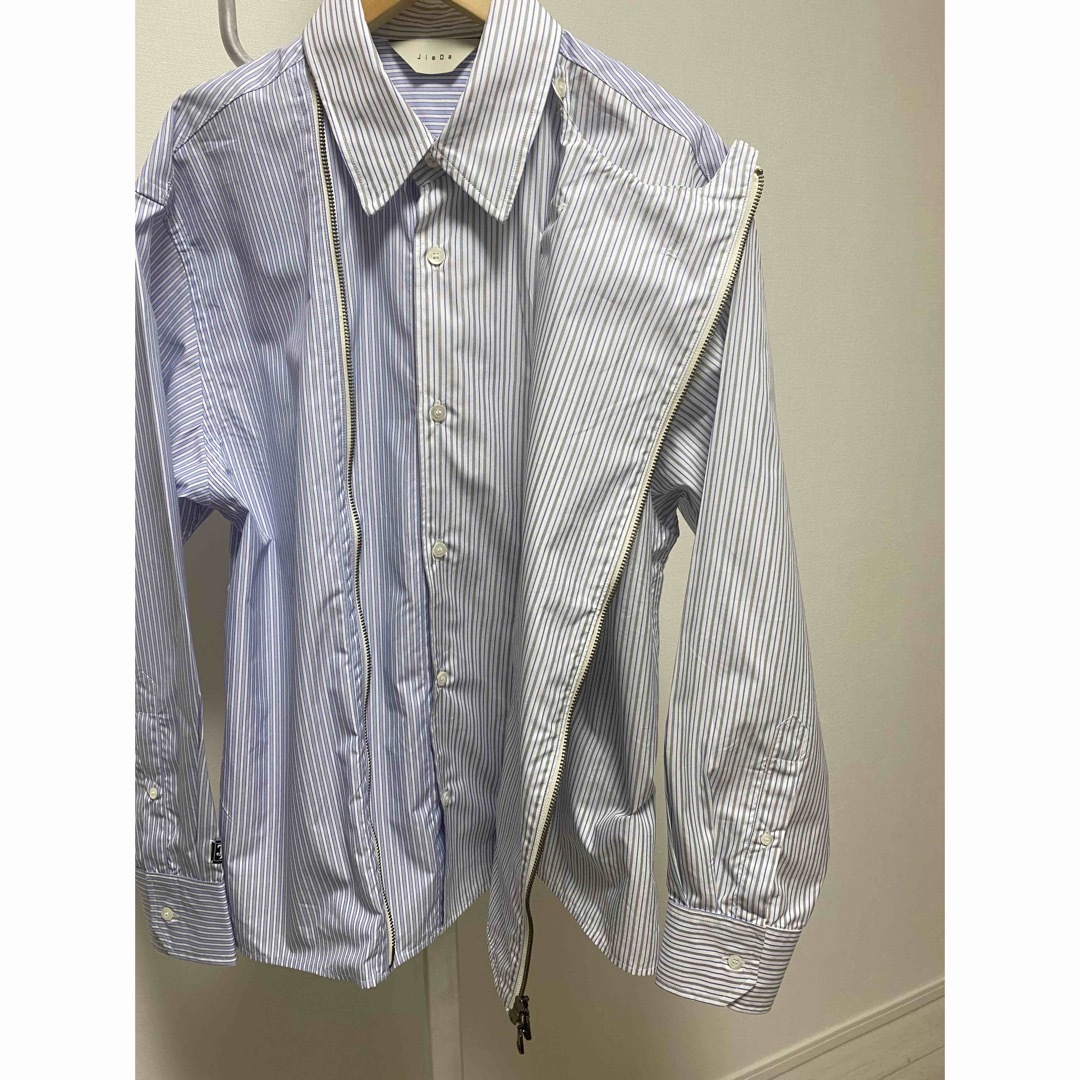 Jieda - 新品同様 JieDa ZIP & BUTTON SHIRT サイズ2 ストライプの通販