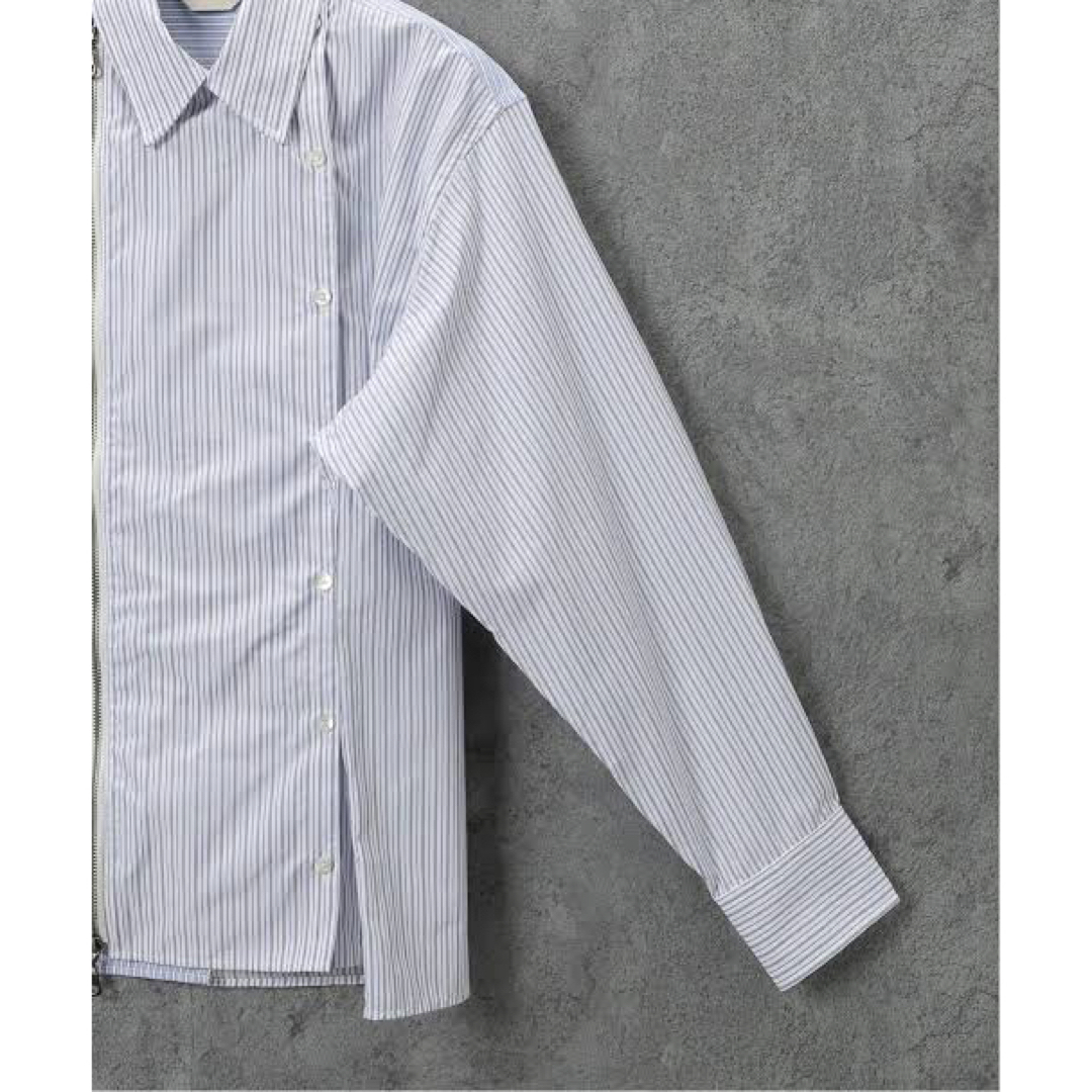 Jieda - 新品同様 JieDa ZIP & BUTTON SHIRT サイズ2 ストライプの通販